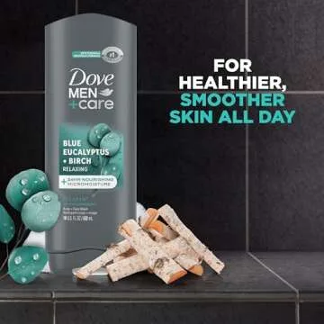 DOVE MEN + CARE Body Wash Blue Eucalyptus 4 Count