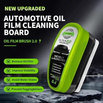 1Set Automotive Oil Film Cleaning Brush for Clear Visibility and Safety
