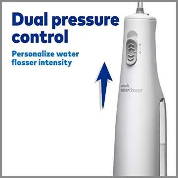 Waterpik Cordless Express Water Flosser, Battery Operated & Portable for Travel & Home, ADA Accepted, Waterproof for Shower Use, White WF-02, Packaging May Vary