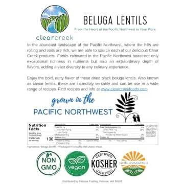 Black Lentils | Caviar or Beluga Lentils | 4 lbs | Non-GMO | Kosher | Vegan | Non-Irradiated