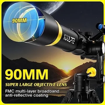 90mm Aperture Telescope - Perfect for Beginners & Enthusiasts