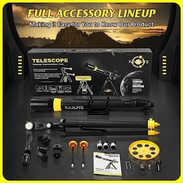 90mm Aperture Telescope - Perfect for Beginners & Enthusiasts