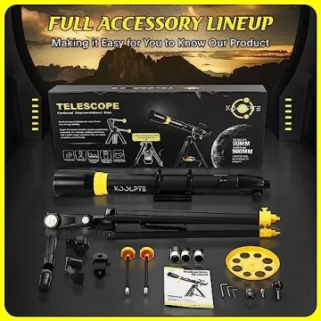 90mm Aperture Telescope - Perfect for Beginners & Enthusiasts