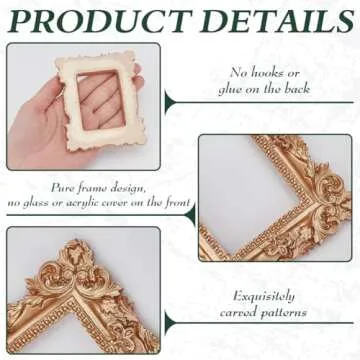 Elegant Vintage Resin Frames Set for Home Decor