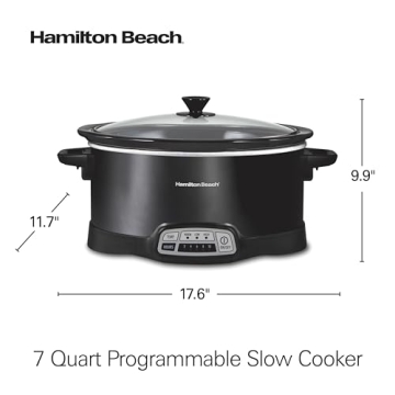 Hamilton Beach 7 Quart Programmable Slow Cooker for Easy Meals