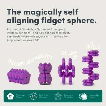 Speks Geode Pentagons Magnetic Fidget Toy for All