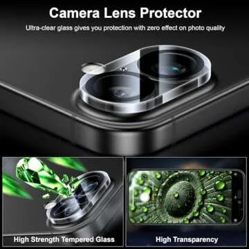 Esanik iPhone 16 Privacy Screen Protector for Safety