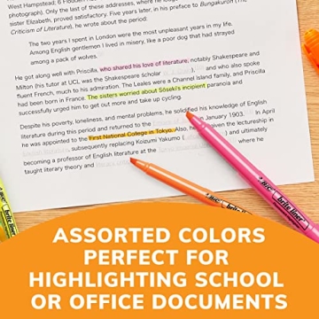 BIC Brite Liner Highlighters 12-Count Assorted Colors