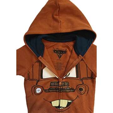 Disney Cars 3 Toddler & Little Boys Tow Mater Character Hoodie (5/6)
