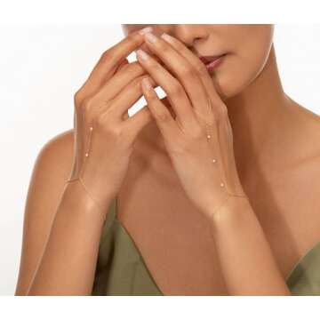Gokeey Dainty Gold Ring Hand Chain - Trendy Jewelry for Women