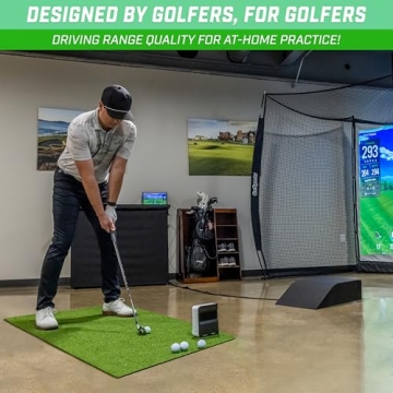 Pro Golf Hitting Mat 5 x 3 ft for Indoor/Outdoor Use