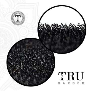TRU BARBER Hair Grippers® for Men and Women 2pcs - Salon and Barber, Hair Clips for Styling, Sectioning, Cutting and Coloring, Nonslip Grips, Hair holder (Black/White)