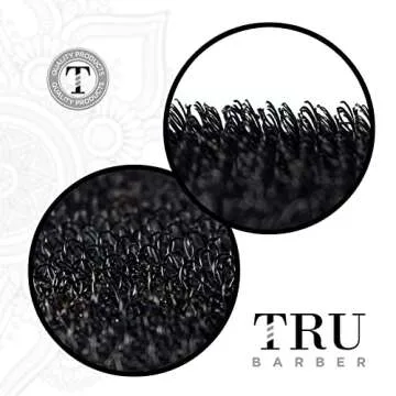 TRU BARBER Hair Grippers® for Men and Women 2pcs - Salon and Barber, Hair Clips for Styling, Sectioning, Cutting and Coloring, Nonslip Grips, Hair holder (Black/White)