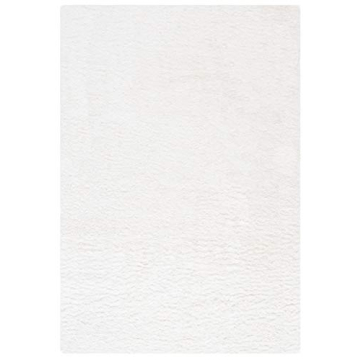 SAFAVIEH California Shag Collection Area Rug - 5'3" x 7'6", White, Non-Shedding & Easy Care, 2-inch Thick Ideal for High Traffic Areas in Living Room, Bedroom (SG151-1010)