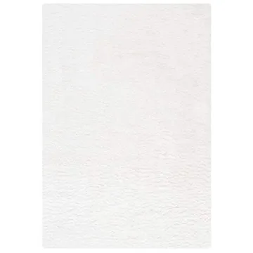 SAFAVIEH California Shag Collection Area Rug - 5'3" x 7'6", White, Non-Shedding & Easy Care, 2-inch Thick Ideal for High Traffic Areas in Living Room, Bedroom (SG151-1010)