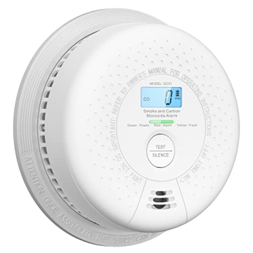 X-Sense SC01 Smoke and Carbon Monoxide Detector Combo, 10-Year Battery