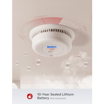 X-Sense Smoke and CO Detector with 10-Year Battery