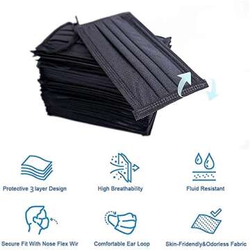 Bulk Blue Face Masks by VEEBOOST - 2000 PCS, 3-Layer Non-Woven
