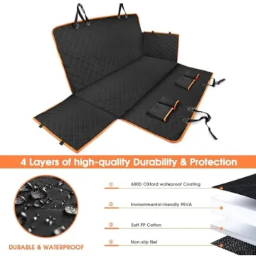 Giomoc Dog Car Seat Cover Waterproof and Durable