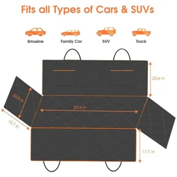 Giomoc Dog Car Seat Cover Waterproof and Durable