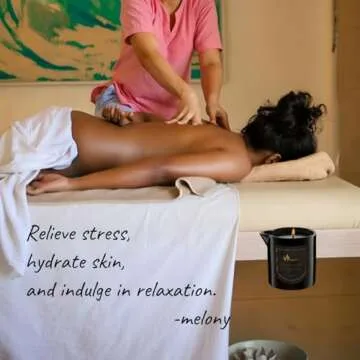 Moisturizing MELONY Massage Oil Candle for Relaxation