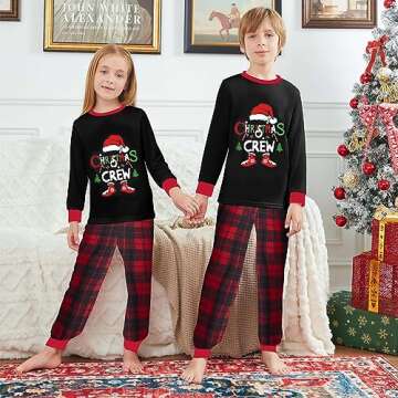 WephuPSho Christmas Family Matching Pajamas, Festive Xmas Jammies Sets for the Whole Family, Holiday...