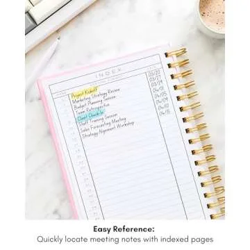 Lamare Meeting Notebook for Ultimate Work Organization