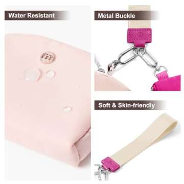 Keychain Wallet Mini Zip Around Wristlet Wallets for Women Detachable Dual Pouch Wristlet Portable Coin Purse Small Wallets