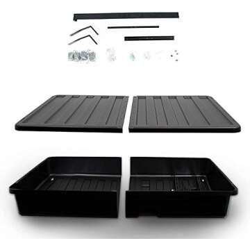 Outdoor TV Hard Cover Weatherproof Protection for Television - Mounts Right on The Wall - TV Wall Mounting Bracket Included … (45-55 inch), Black