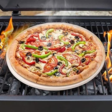 16 Inch GrillBee Pizza Stone for Perfect Crusts