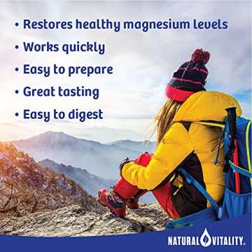 Natural Vitality Calm, Magnesium Citrate Supplement, Anti-Stress Drink Mix Powder, Lemon - 8 Ounce (Packagaing May Vary)