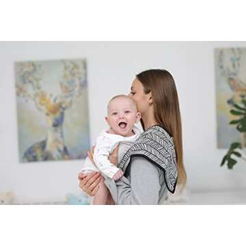 BaeBae Goods Burp Cloths for Baby Boy & Girl - Ultra Absorbent Burping Rags - Anti Shrink Unisex Bur...