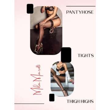 Mila Marutti Burgundy Tights for Women | Maroon Stockings for Women | Wine Color Semi Sheer Pantyhose Nylons - Burgundy, M