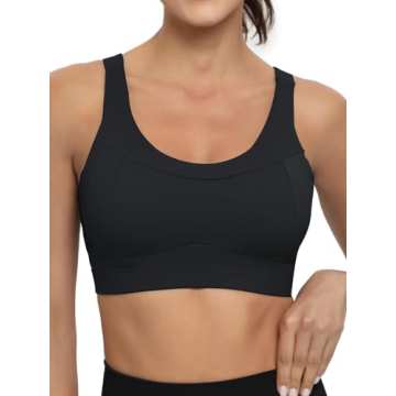 RUNNING GIRL High Impact Sports Bras | Racerback Crop Tops for Women
