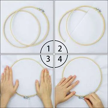 Similane 12 Piece 6 Inch Embroidery Hoops Set