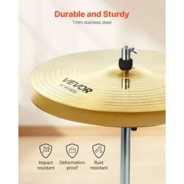 VEVOR 5-Piece Cymbal Pack for Drummers - Great Sound & Value