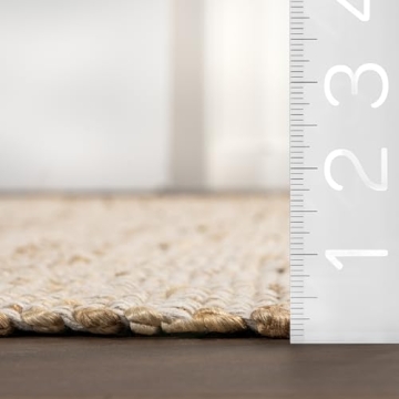 nuLOOM 3x4 Jute & Cotton Rug for All Rooms