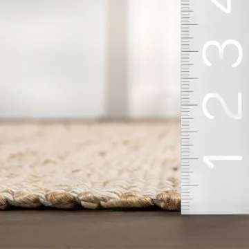 nuLOOM 3x4 Jute & Cotton Rug for All Rooms