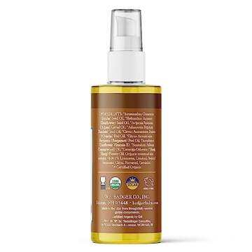 Badger - Argan Hair Oil w/Jojoba & Baobab, Moroccan Argan Oil Treatment for Dry Damaged or Frizzy Ha...