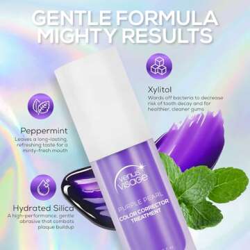 Venus Visage Purple Toothpaste for Teeth Whitening