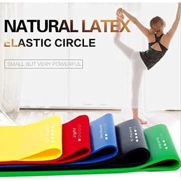 Versatile HOONSO 9 Inch Resistance Bands for All Workouts