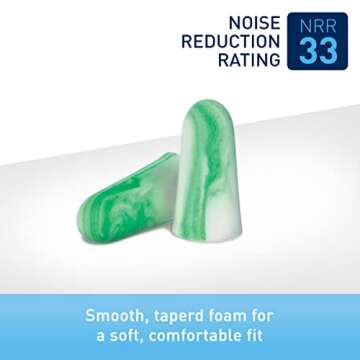 Flents Protechs Reusable Work Ear Plugs, Ideal for Construction Offering Protection From Loud Enviro...