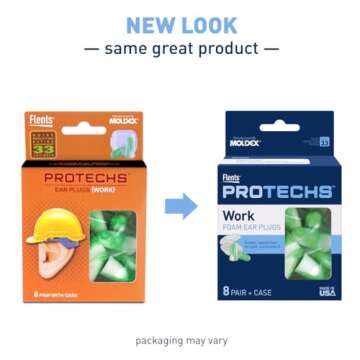 Flents Protechs Ear Plugs - Reusable Protection for Work
