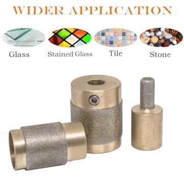 Stained Glass Diamond Grinder Bits | 3 Sizes Available