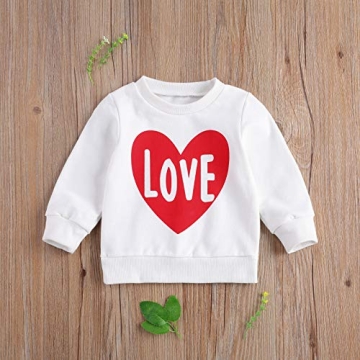 Toddler Girl Valentines Day Heart Sweatshirt - Cute & Comfy