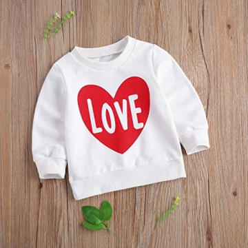 Toddler Girl Valentines Day Heart Sweatshirt - Cute & Comfy