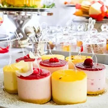 Nuogo 500 Pcs Clear Mini Spoons for Desserts and More