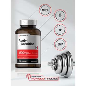 Horbäach Acetyl L-Carnitine 1500mg Extra Strength Capsules
