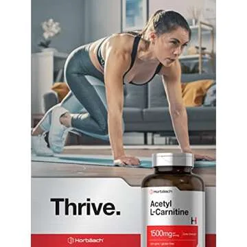 Horbäach Acetyl L-Carnitine 1500mg Extra Strength Capsules
