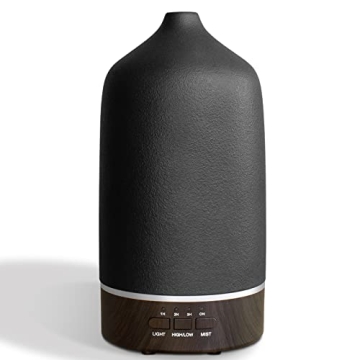 Essential Oil Diffuser Aromatherapy Humidifier - 300ML Ceramic Ultrasonic Infuser Quiet Aroma Air De...